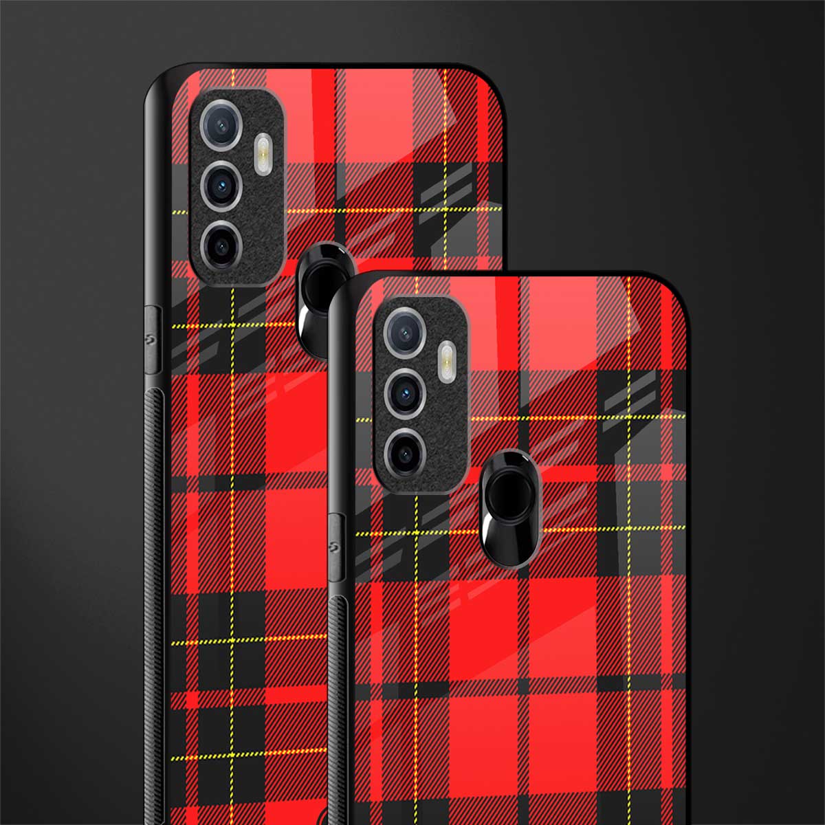 cozy red sweater glass case for oppo a53 image-2