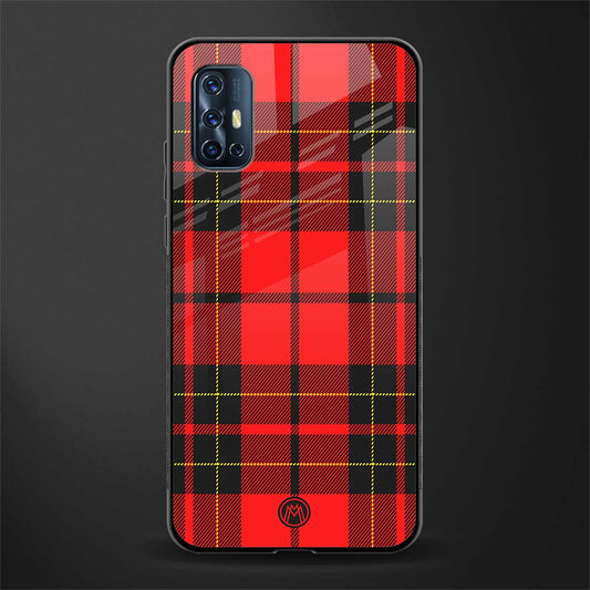 cozy red sweater glass case for vivo v17 image