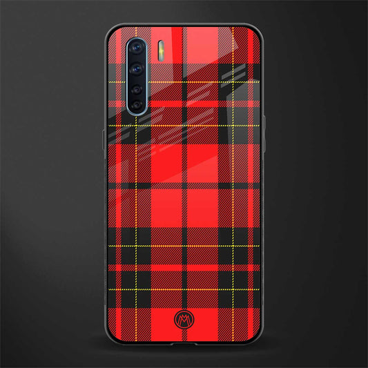 cozy red sweater glass case for oppo f15 image