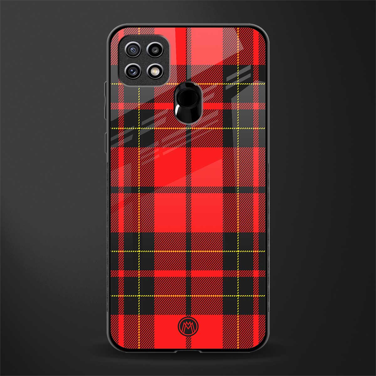 cozy red sweater glass case for oppo a15 image