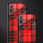 cozy red sweater glass case for redmi 9a image-2