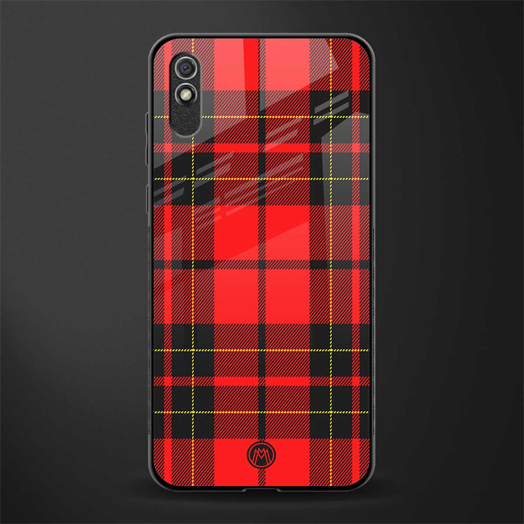 cozy red sweater glass case for redmi 9i image