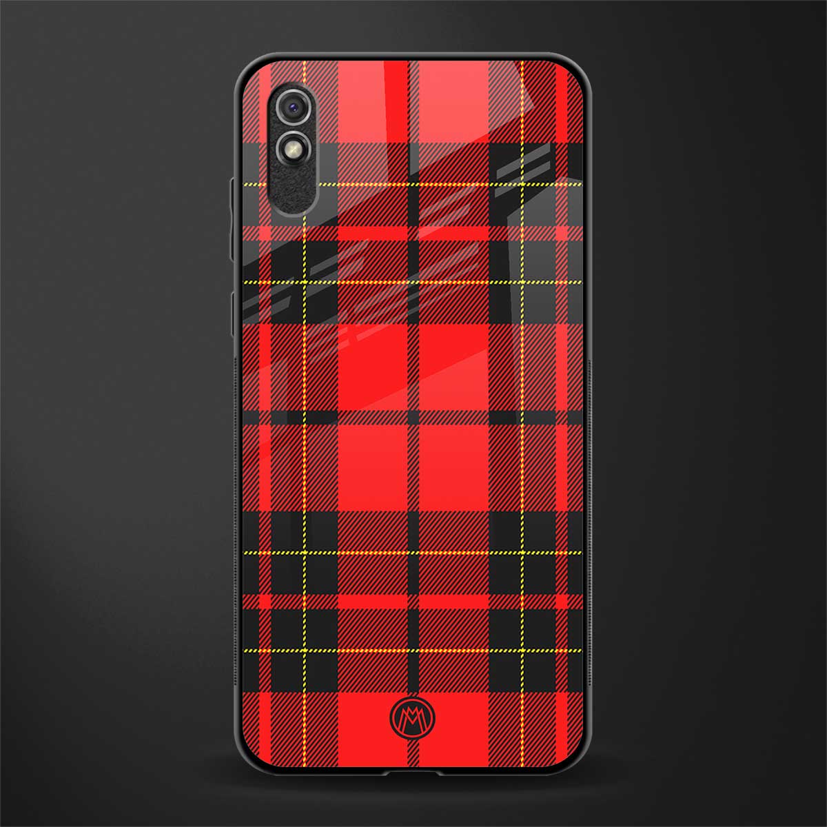 cozy red sweater glass case for redmi 9i image
