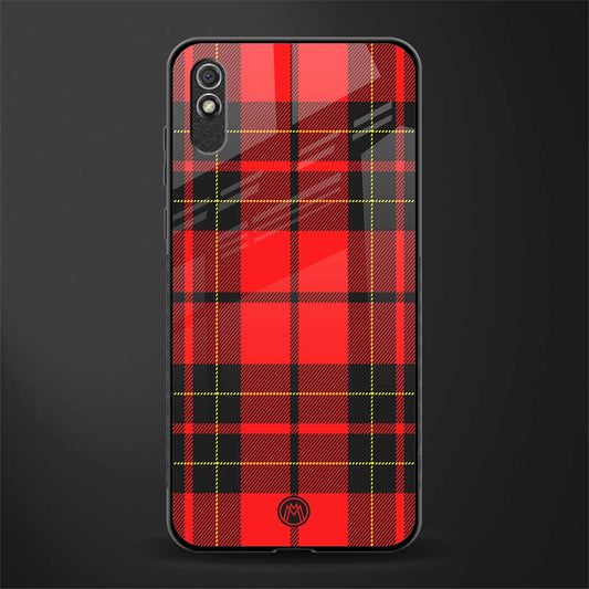 cozy red sweater glass case for redmi 9i image