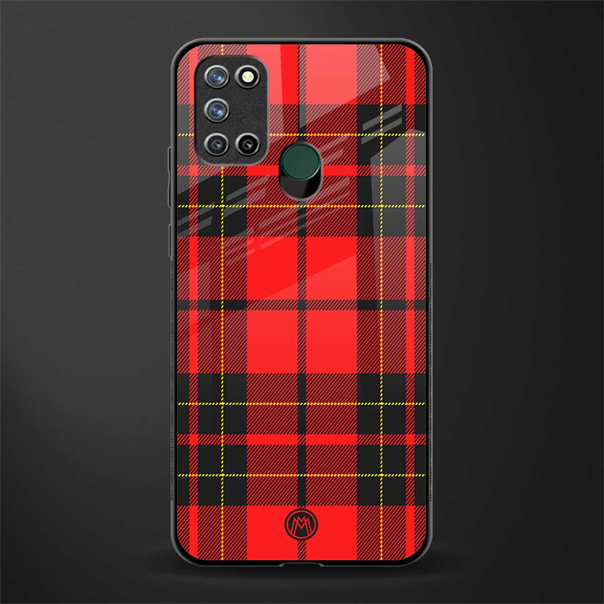 cozy red sweater glass case for realme 7i image