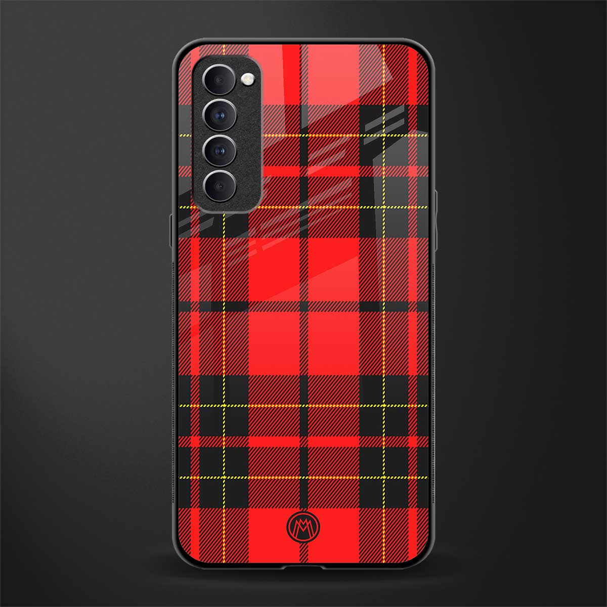 cozy red sweater glass case for oppo reno 4 pro image