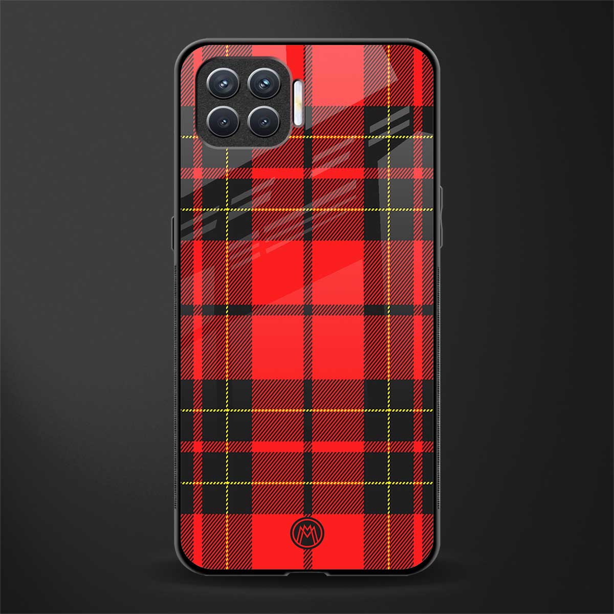cozy red sweater glass case for oppo f17 image