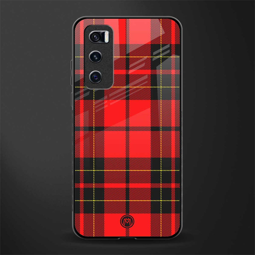 cozy red sweater glass case for vivo v20 se image