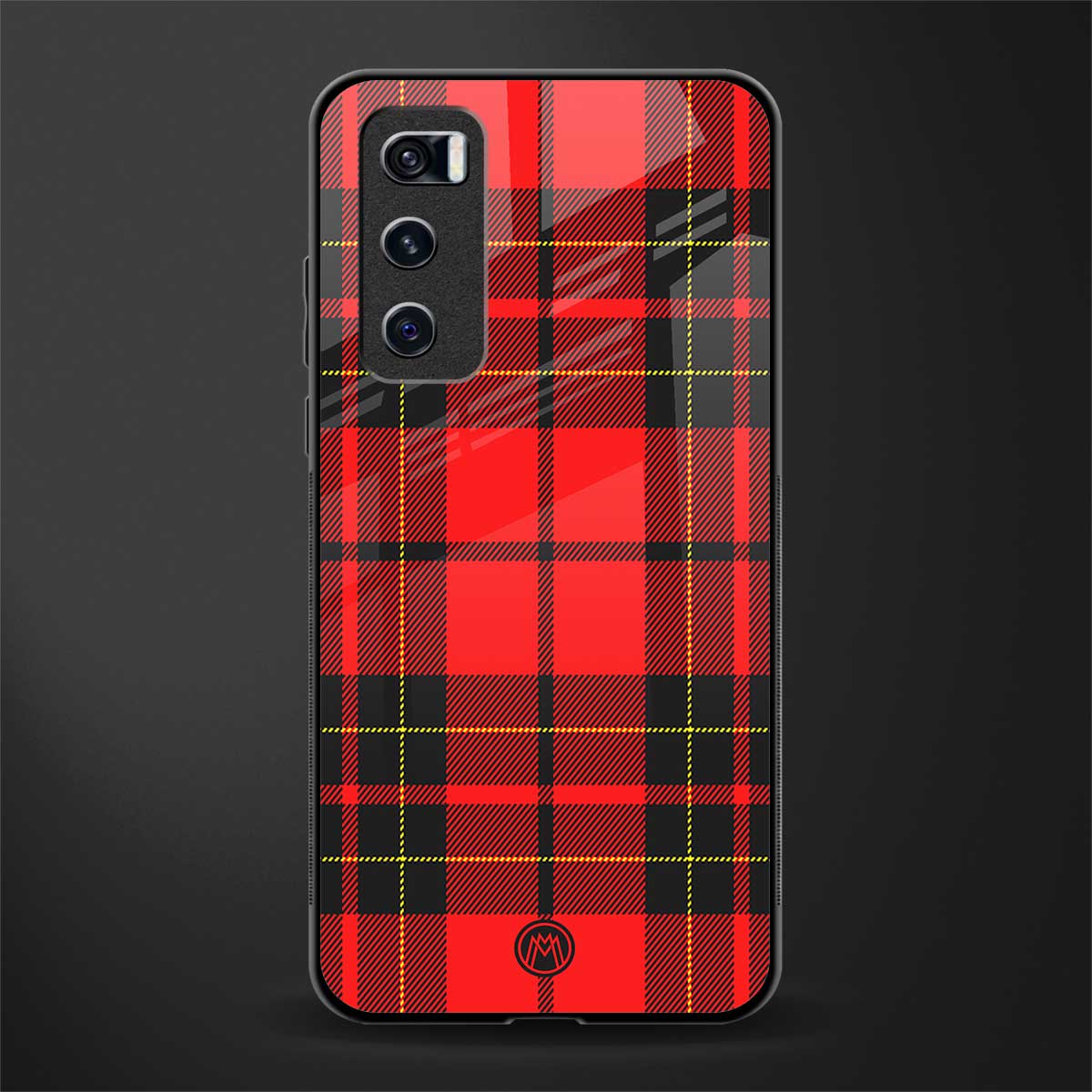 cozy red sweater glass case for vivo v20 se image
