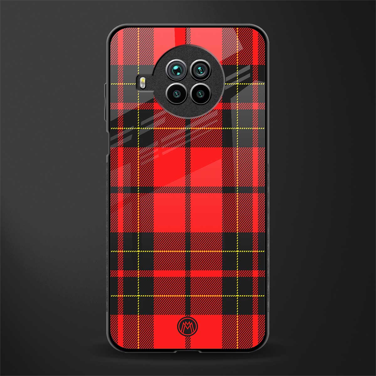 cozy red sweater glass case for mi 10i image
