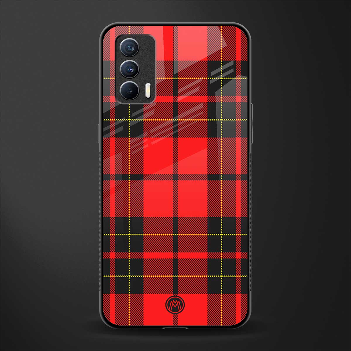 cozy red sweater glass case for realme x7 image