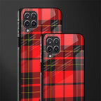cozy red sweater glass case for samsung galaxy a12 image-2