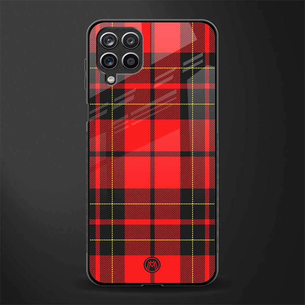 cozy red sweater glass case for samsung galaxy a12 image