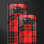 cozy red sweater glass case for poco x3 image-2