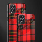 cozy red sweater glass case for samsung galaxy f62 image-2