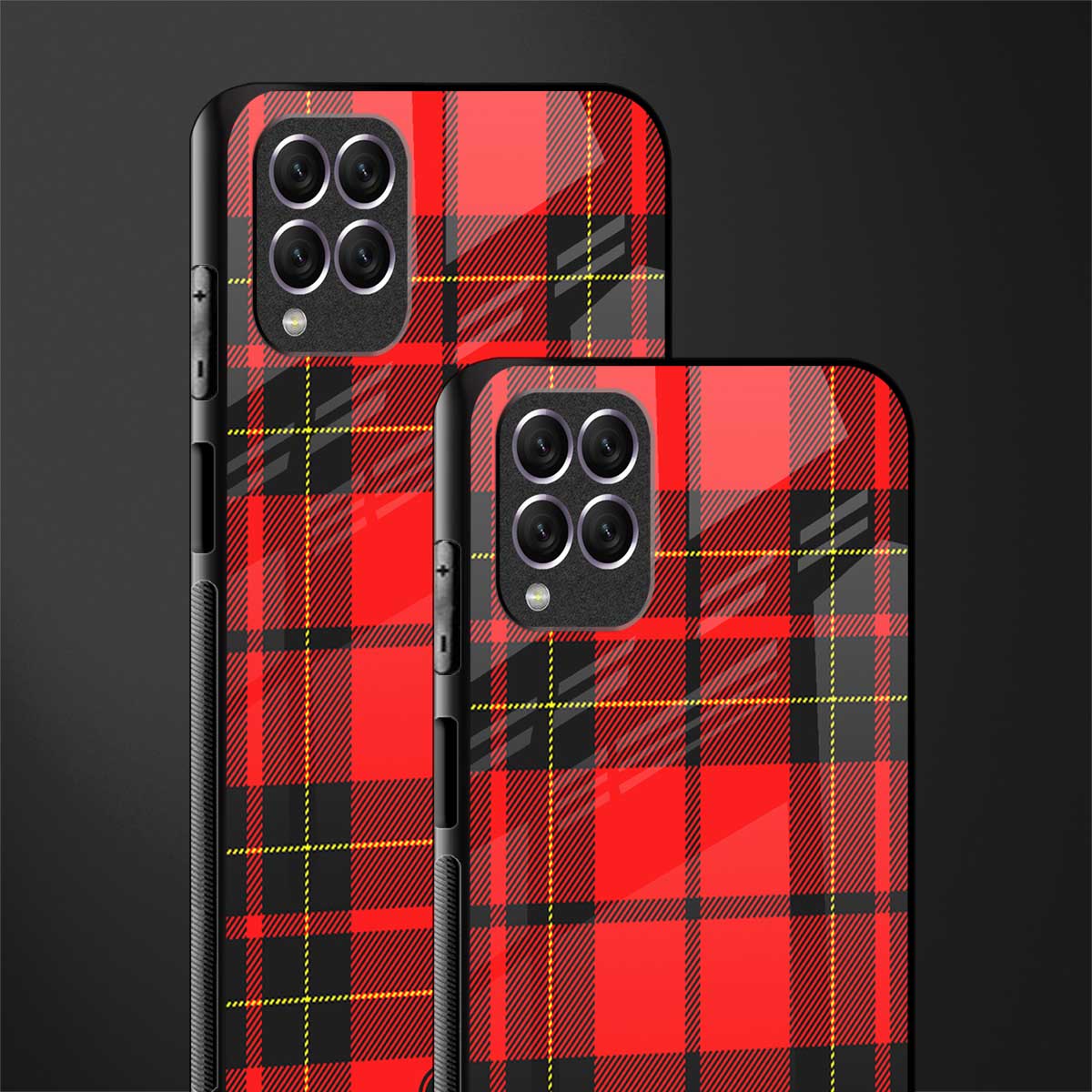 cozy red sweater glass case for samsung galaxy f62 image-2