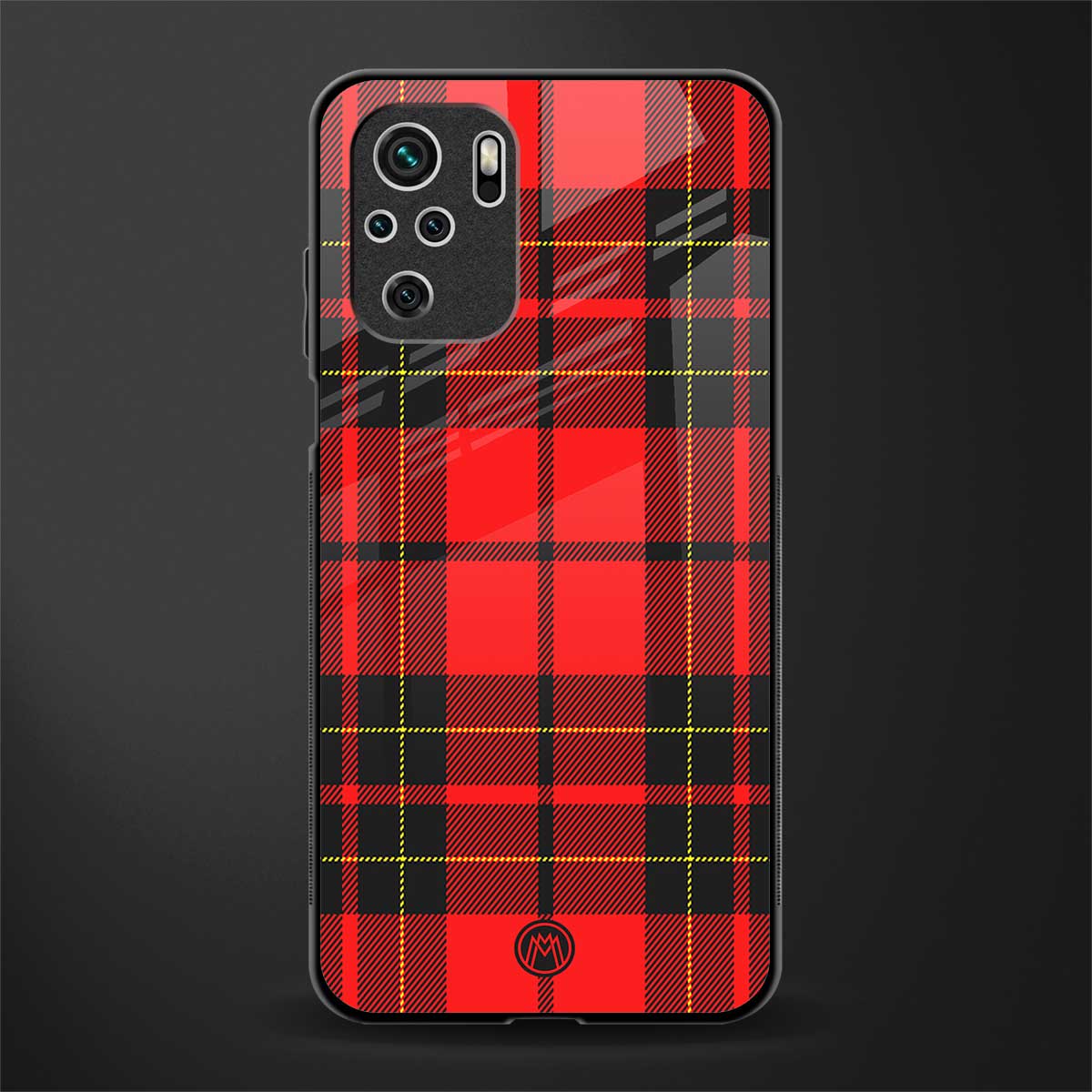 cozy red sweater glass case for redmi note 10 image