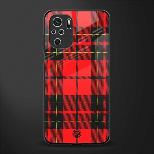 cozy red sweater glass case for redmi note 10 image