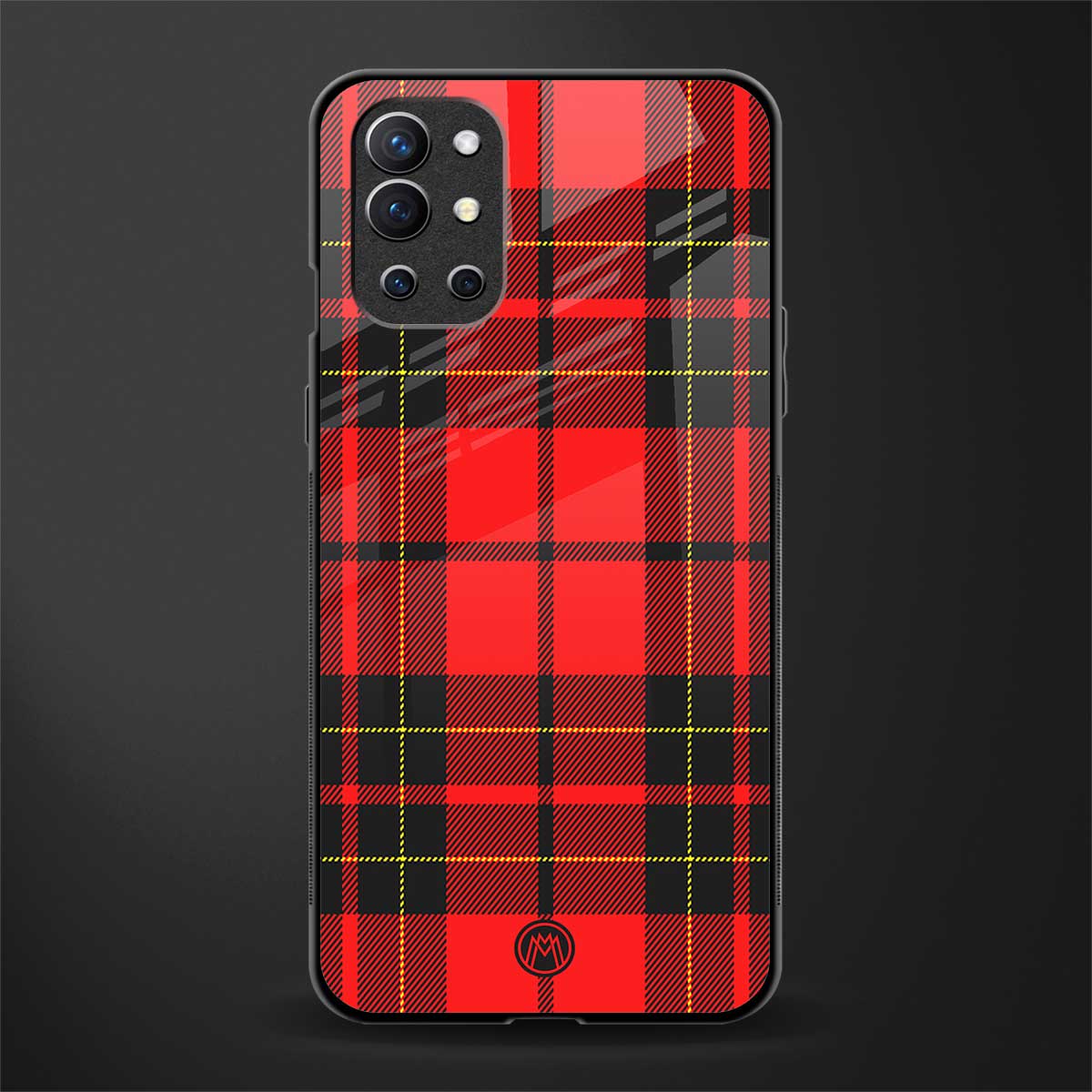 cozy red sweater glass case for oneplus 9r image