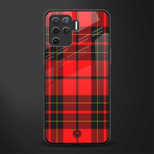 cozy red sweater glass case for oppo f19 pro image