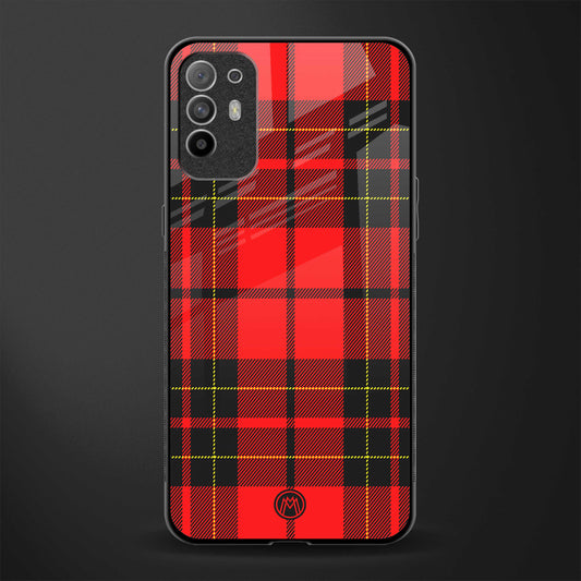 cozy red sweater glass case for oppo f19 pro plus image