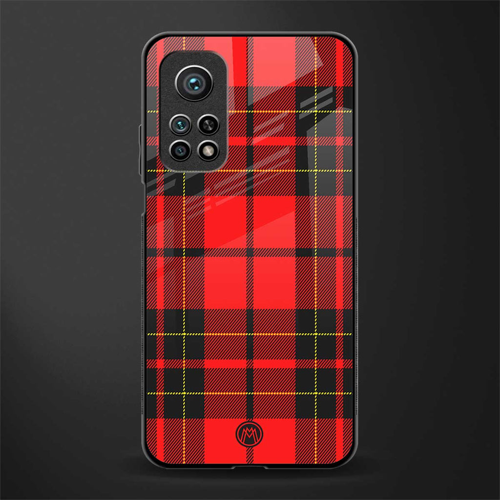 cozy red sweater glass case for mi 10t 5g image