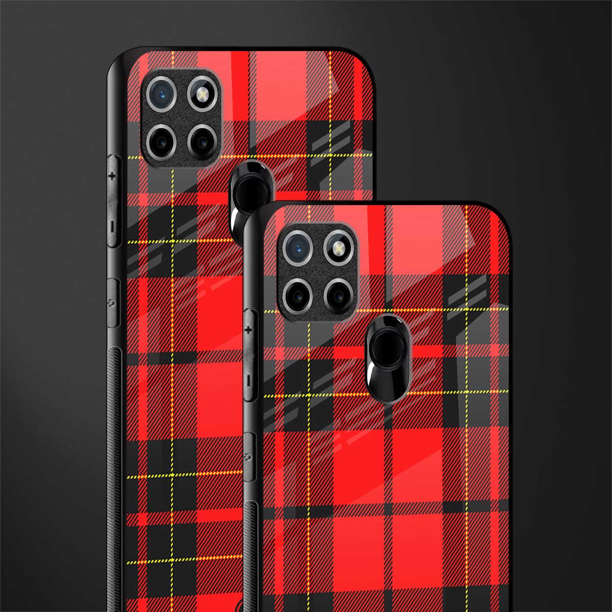 cozy red sweater glass case for realme c21 image-2