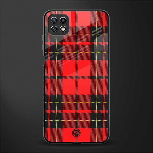 cozy red sweater glass case for samsung galaxy a22 5g image