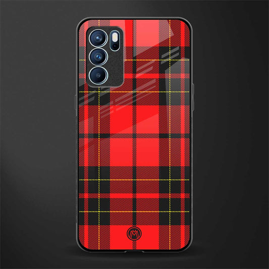 cozy red sweater glass case for oppo reno6 5g image