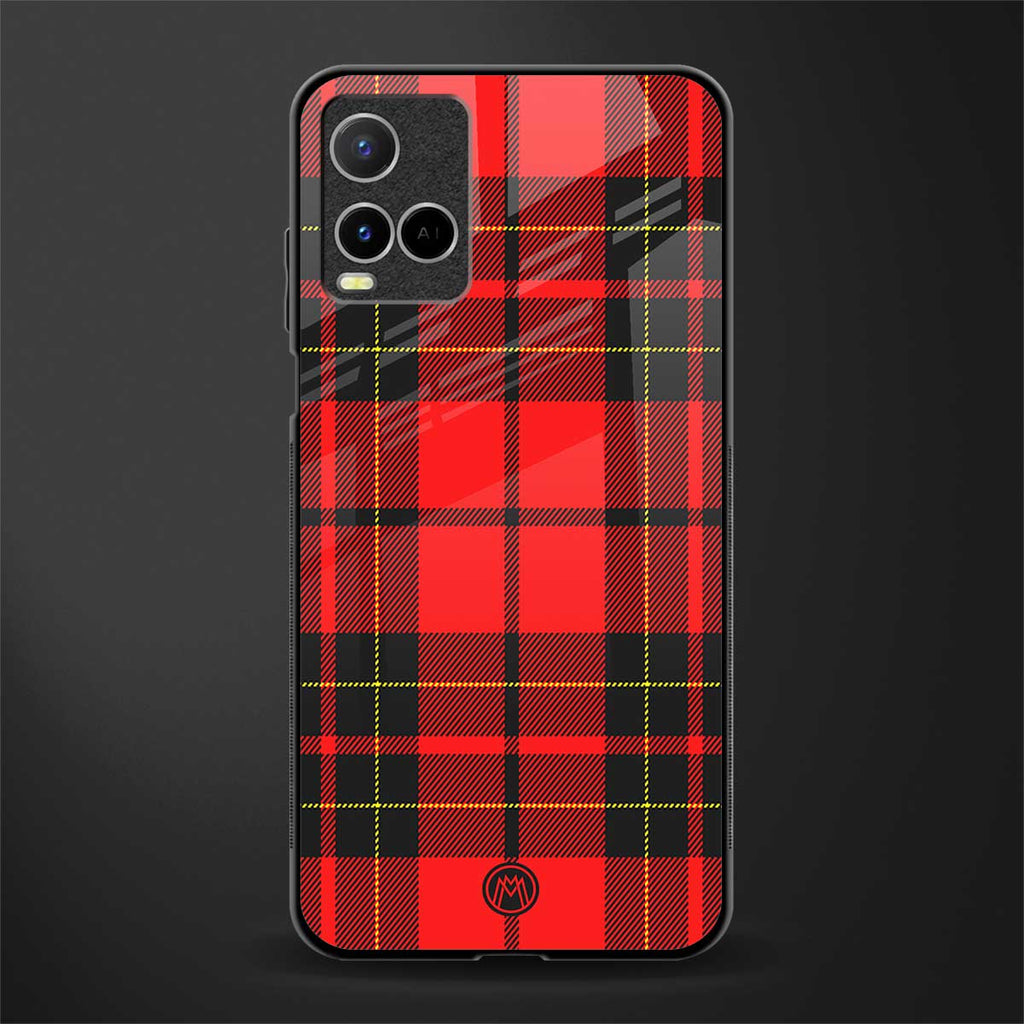 cozy red sweater glass case for vivo y21s image