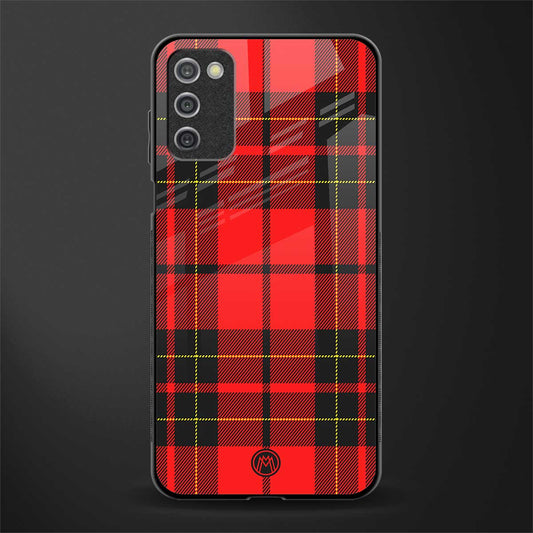 cozy red sweater glass case for samsung galaxy a03s image