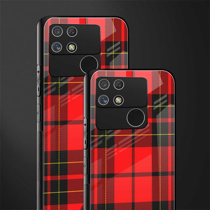cozy red sweater back phone cover | glass case for realme narzo 50a