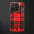 cozy red sweater back phone cover | glass case for realme narzo 50a