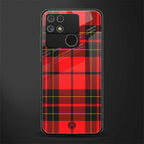 cozy red sweater back phone cover | glass case for realme narzo 50a