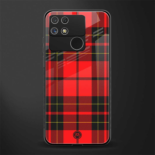 cozy red sweater back phone cover | glass case for realme narzo 50a