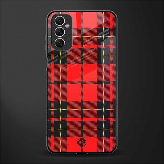 cozy red sweater glass case for samsung galaxy m52 5g image