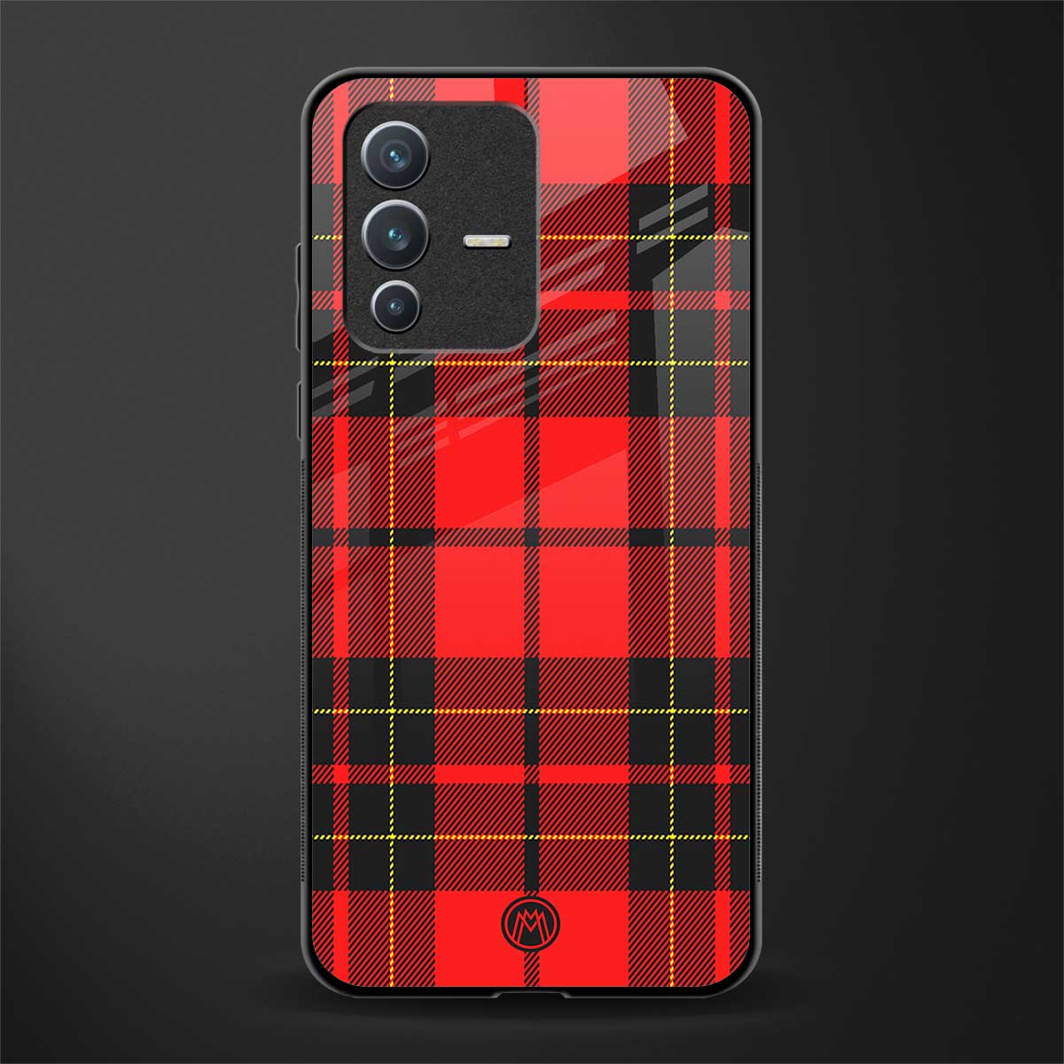 cozy red sweater glass case for vivo v23 5g image