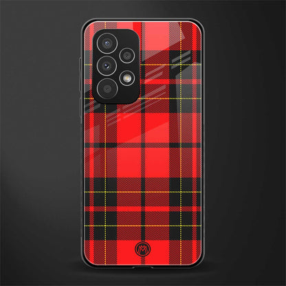 cozy red sweater back phone cover | glass case for samsung galaxy a73 5g