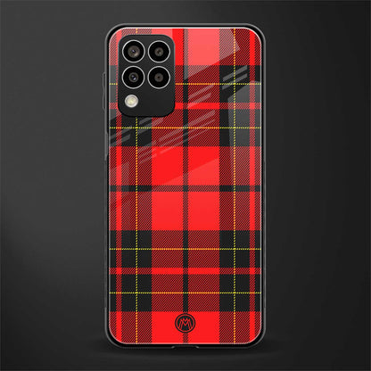 cozy red sweater back phone cover | glass case for samsung galaxy m33 5g
