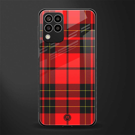 cozy red sweater back phone cover | glass case for samsung galaxy m33 5g