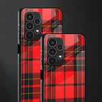 cozy red sweater back phone cover | glass case for samsung galaxy a13 4g