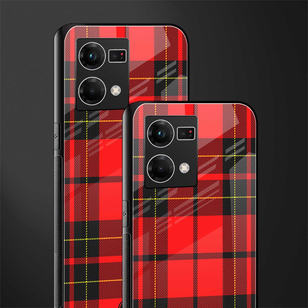 cozy red sweater back phone cover | glass case for oppo f21 pro 4g