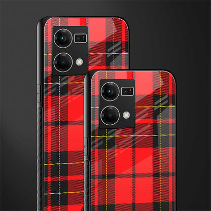 cozy red sweater back phone cover | glass case for oppo f21 pro 4g