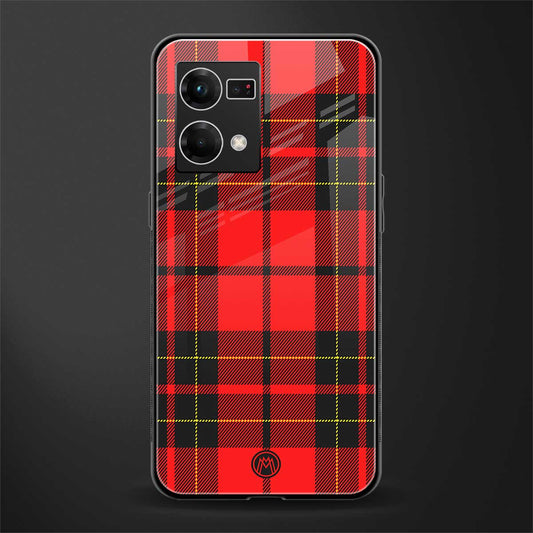 cozy red sweater back phone cover | glass case for oppo f21 pro 4g
