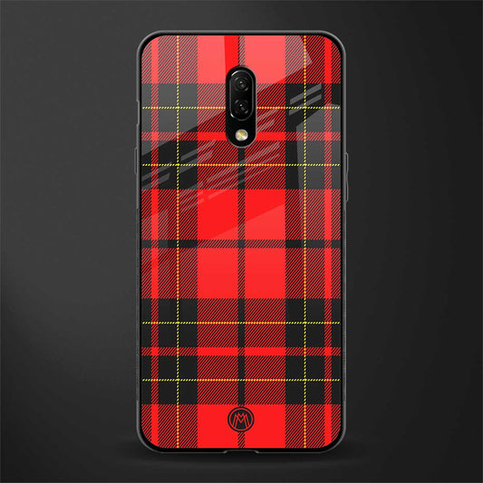 cozy red sweater glass case for oneplus 7 image