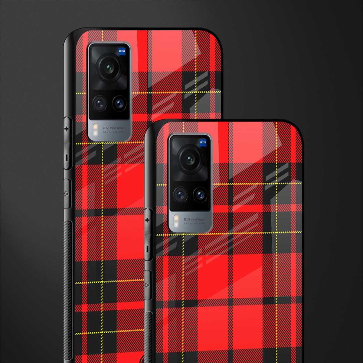 cozy red sweater glass case for vivo x60 image-2