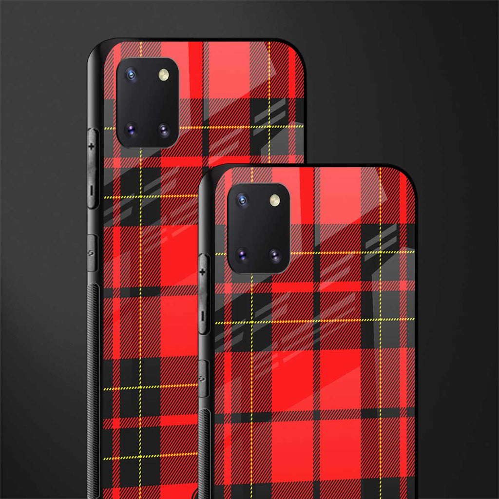 cozy red sweater glass case for samsung a81 image-2