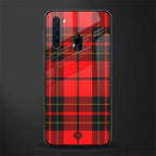 cozy red sweater glass case for samsung a21 image