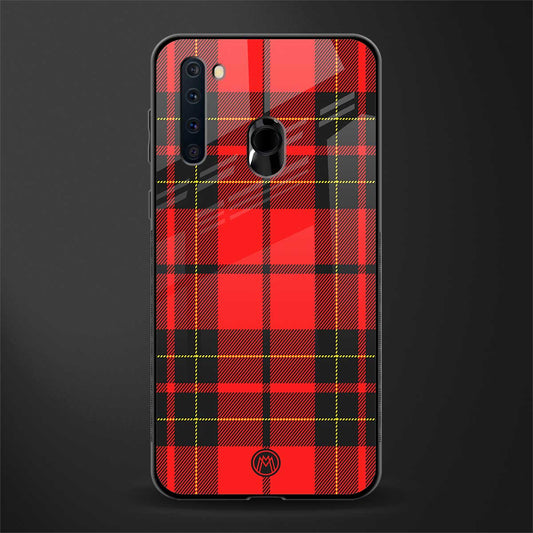 cozy red sweater glass case for samsung a21 image