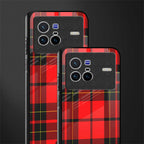 cozy red sweater glass case for vivo x80 image-2